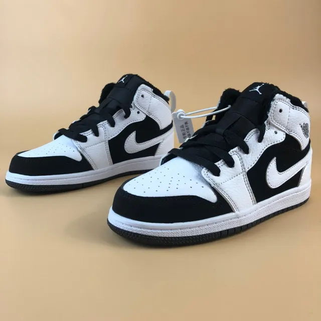 Nike Air Jordan 1 High Black White Orange Basketball Shoes 8