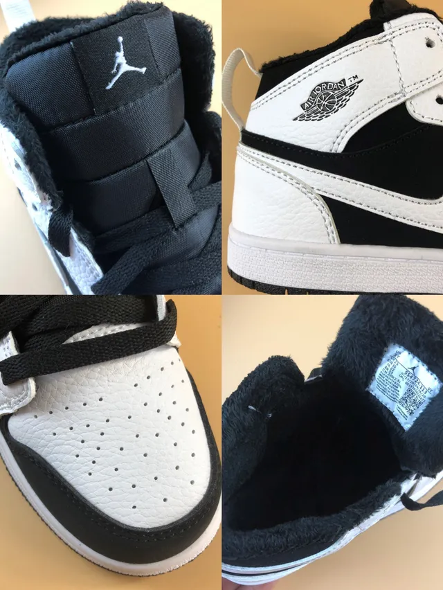 Nike Air Jordan 1 High Black White Orange Basketball Shoes 10