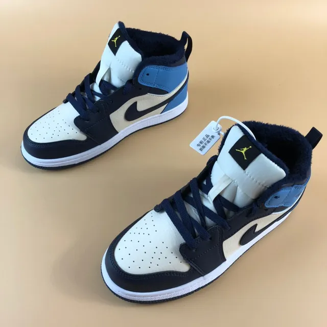 Nike Air Jordan 1 High Black White Orange Basketball Shoes 17