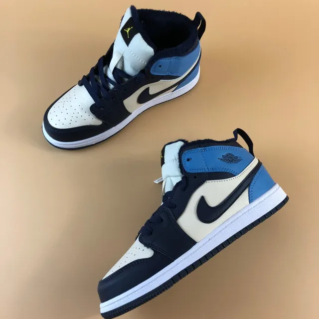Nike Air Jordan 1 High Black White Orange Basketball Shoes 20