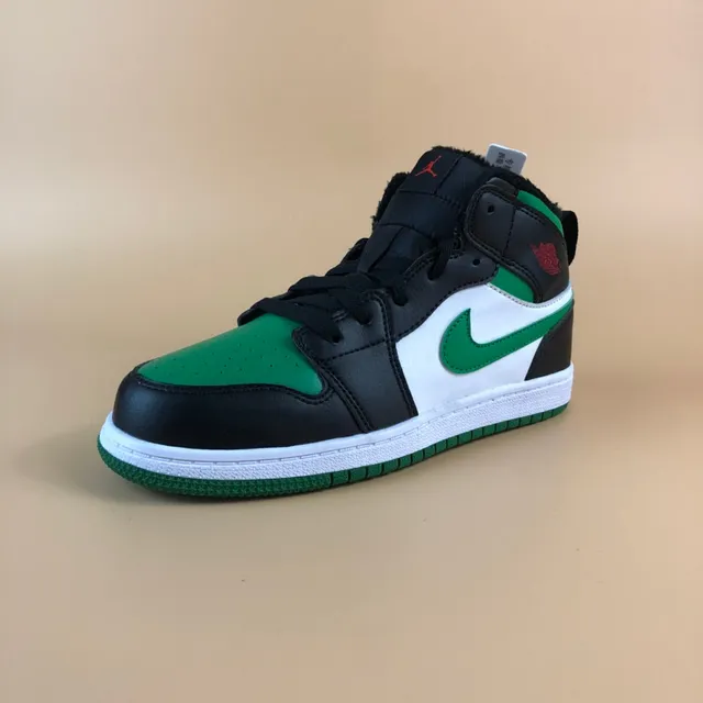Nike Air Jordan 1 High Black White Orange Basketball Shoes 23