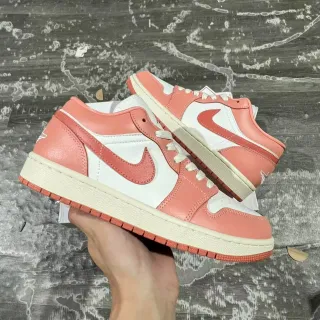 Nike Air Jordan 1 Low Coral Pink White লাইফস্টাইল স্নিকার্স
