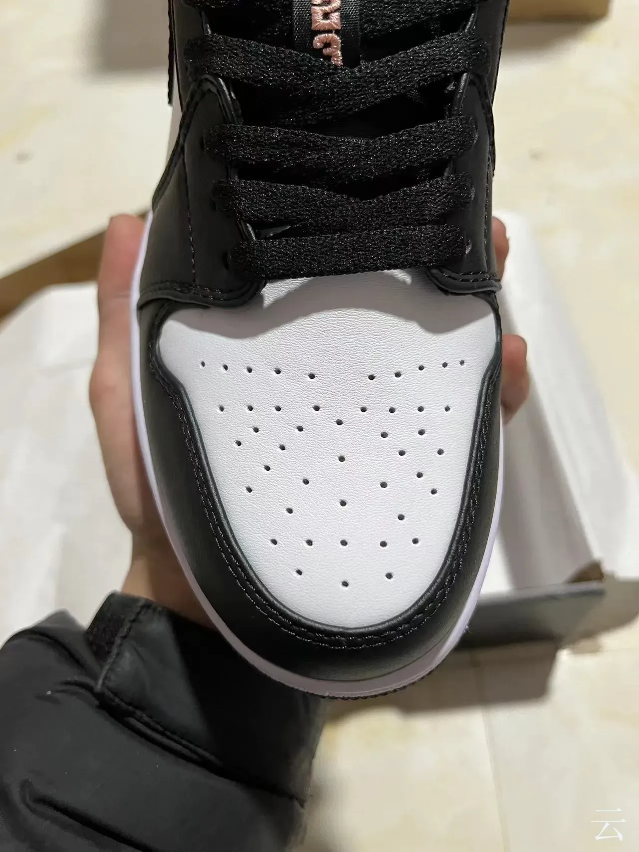 Nike Air Jordan 1 Low Iridescent Pink Purple Black White Lifestyle Sneakers 3
