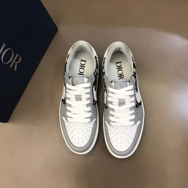 Nike Air Jordan 1 Low Monogram Gray Lifestyle Sneakers 8