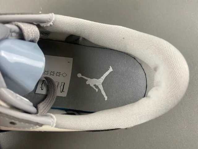 Nike Air Jordan 1 Low Monogrammed Swoosh Gray Off-White Lifestyle Sneakers 7