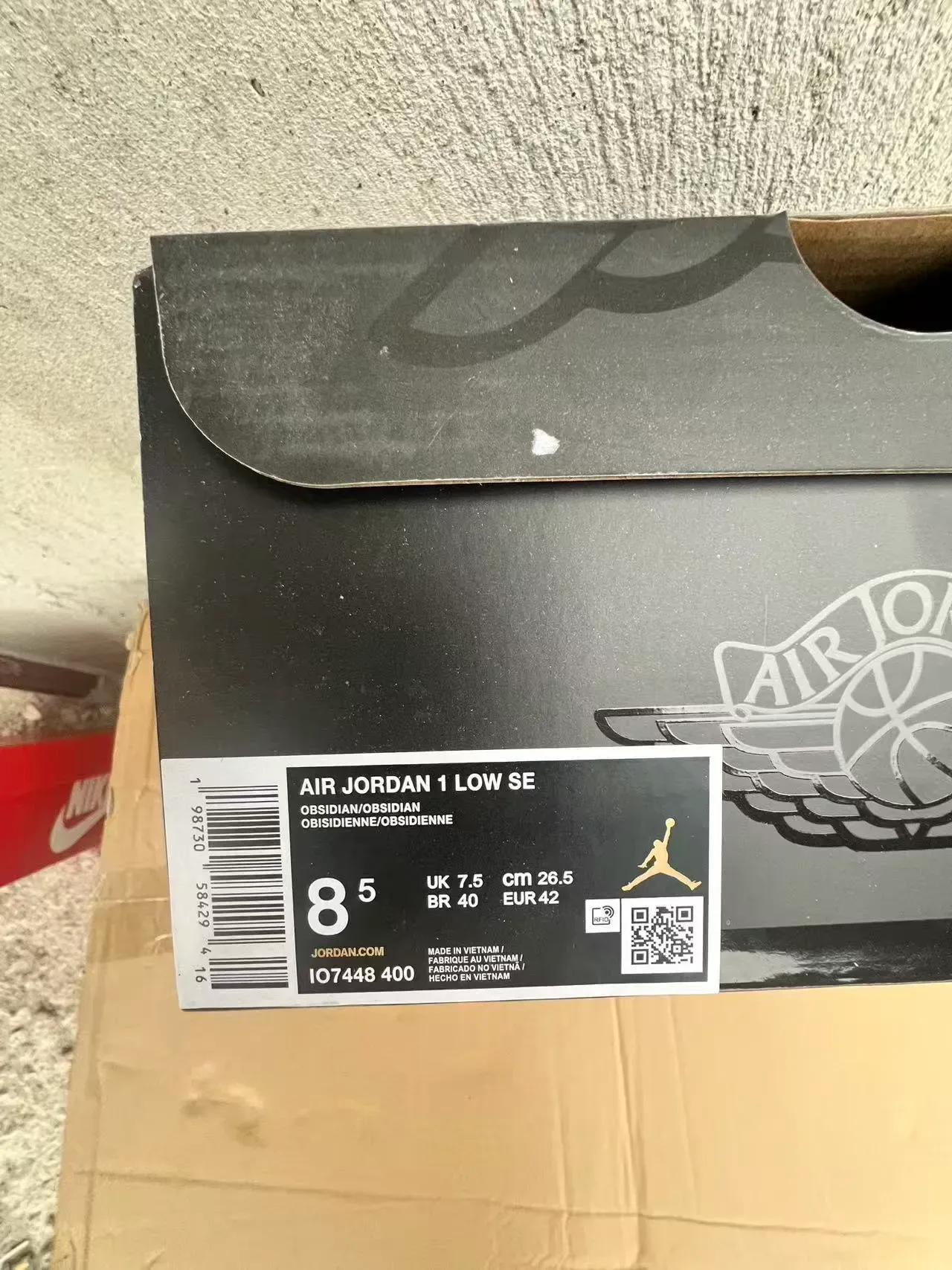 Nike Air Jordan 1 Low Navy and White Lifestyle Sneakers 10
