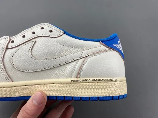 Nike Air Jordan 1 Low Off-White Royal Blue Lifestyle Sneakers 5