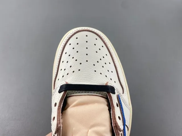 Nike Air Jordan 1 Low Off-White Royal Blue Lifestyle Sneakers 6