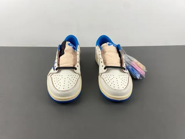 Nike Air Jordan 1 Low Off-White Royal Blue Lifestyle Sneakers 12