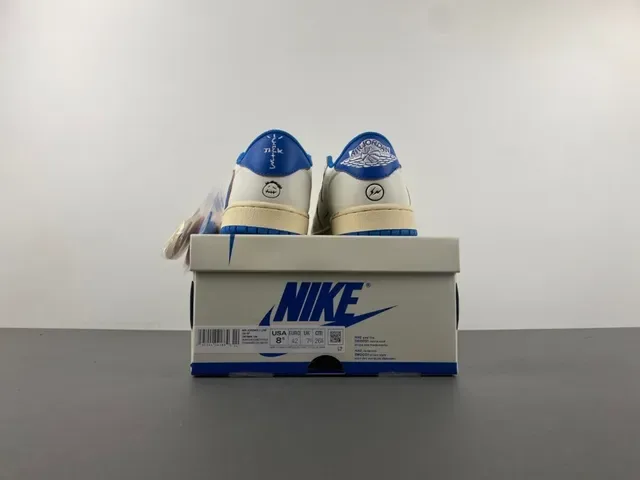 Nike Air Jordan 1 Low Off-White Royal Blue Lifestyle Sneakers 18