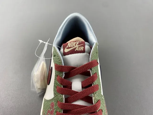 Nike Air Jordan 1 Low Olive Green Maroon Lunar New Year 2025 Lifestyle Sneakers 5