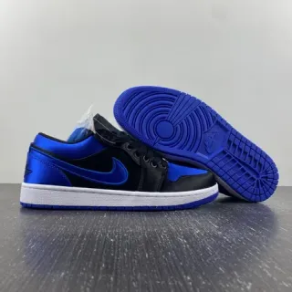Nike Air Jordan 1 Low Royal Blue and Black Lifestyle Sneakers
