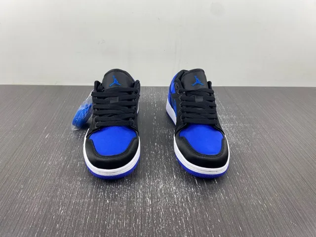 Nike Air Jordan 1 Low Royal Blue and Black Lifestyle Sneakers 3
