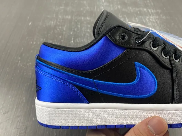 Nike Air Jordan 1 Low Royal Blue and Black Lifestyle Sneakers 5