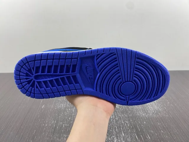 Nike Air Jordan 1 Low Royal Blue and Black Lifestyle Sneakers 10