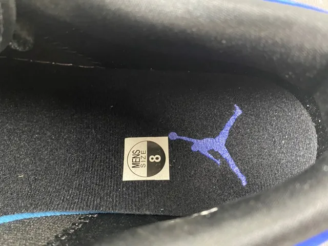 Nike Air Jordan 1 Low Royal Blue and Black Lifestyle Sneakers 11