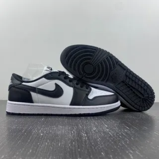 Nike Air Jordan 1 Low White and Black Lifestyle Sneakers