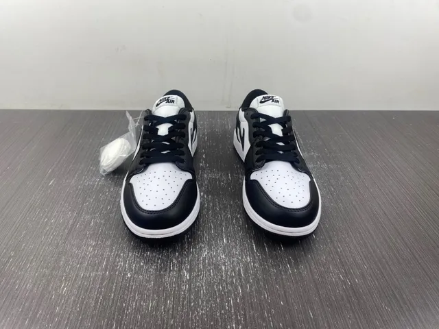 Nike Air Jordan 1 Low White and Black Lifestyle Sneakers 3