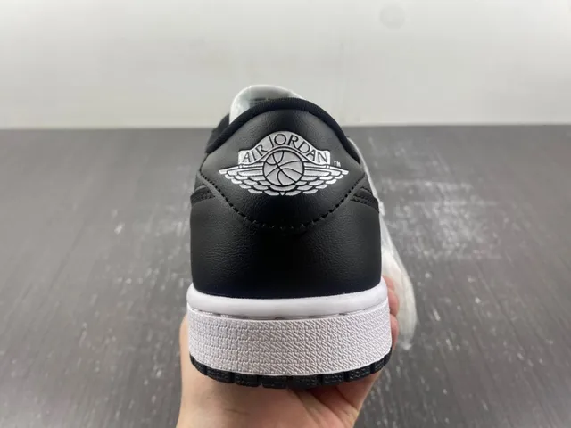 Nike Air Jordan 1 Low White and Black Lifestyle Sneakers 8