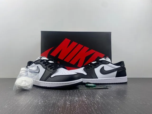 Nike Air Jordan 1 Low White and Black Lifestyle Sneakers 13