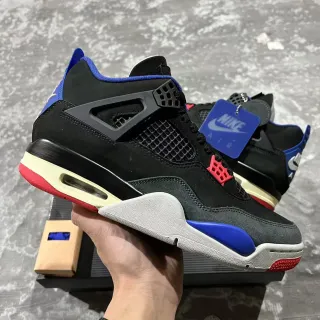 Nike Air Jordan 4 Black Royal Blue Red Zapatos de baloncesto