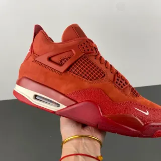 Nike Air Jordan 4 Red Monochrome Basketball Shoes