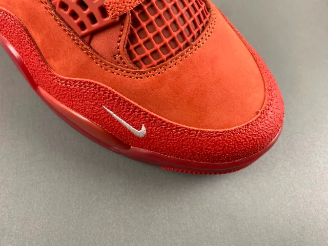 Nike Air Jordan 4 Red Monochrome Basketball Shoes 2