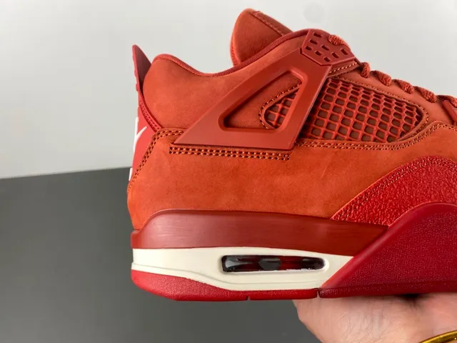Nike Air Jordan 4 Red Monochrome Basketball Shoes 3