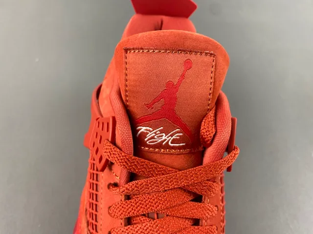 Nike Air Jordan 4 Red Monochrome Basketball Shoes 6