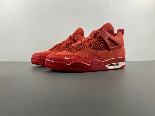 Nike Air Jordan 4 Red Monochrome Basketball Shoes 11