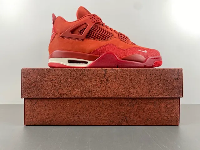 Nike Air Jordan 4 Red Monochrome Basketball Shoes 18