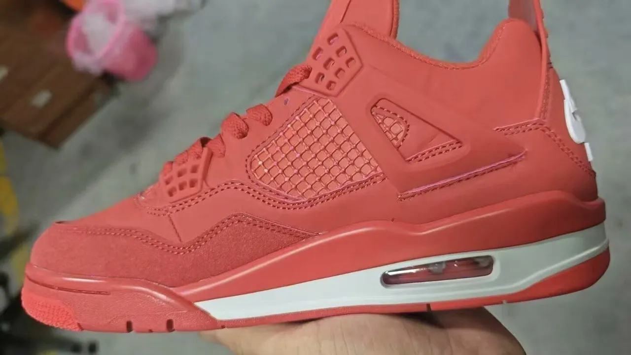 Nike Air Jordan 4 Red White chaussures de basket-ball 2