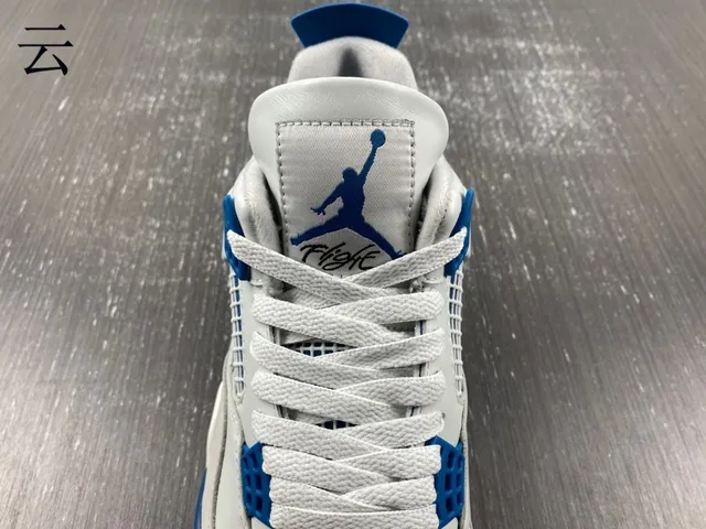 Nike Air Jordan 4 White Royal Blue Basketball Shoes 7