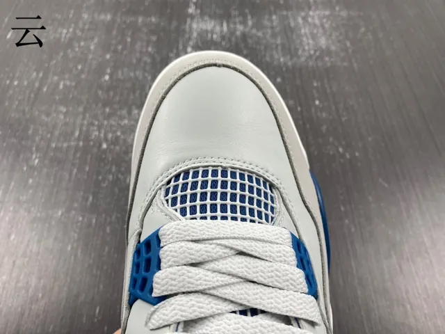 Nike Air Jordan 4 White Royal Blue Basketball Shoes 8