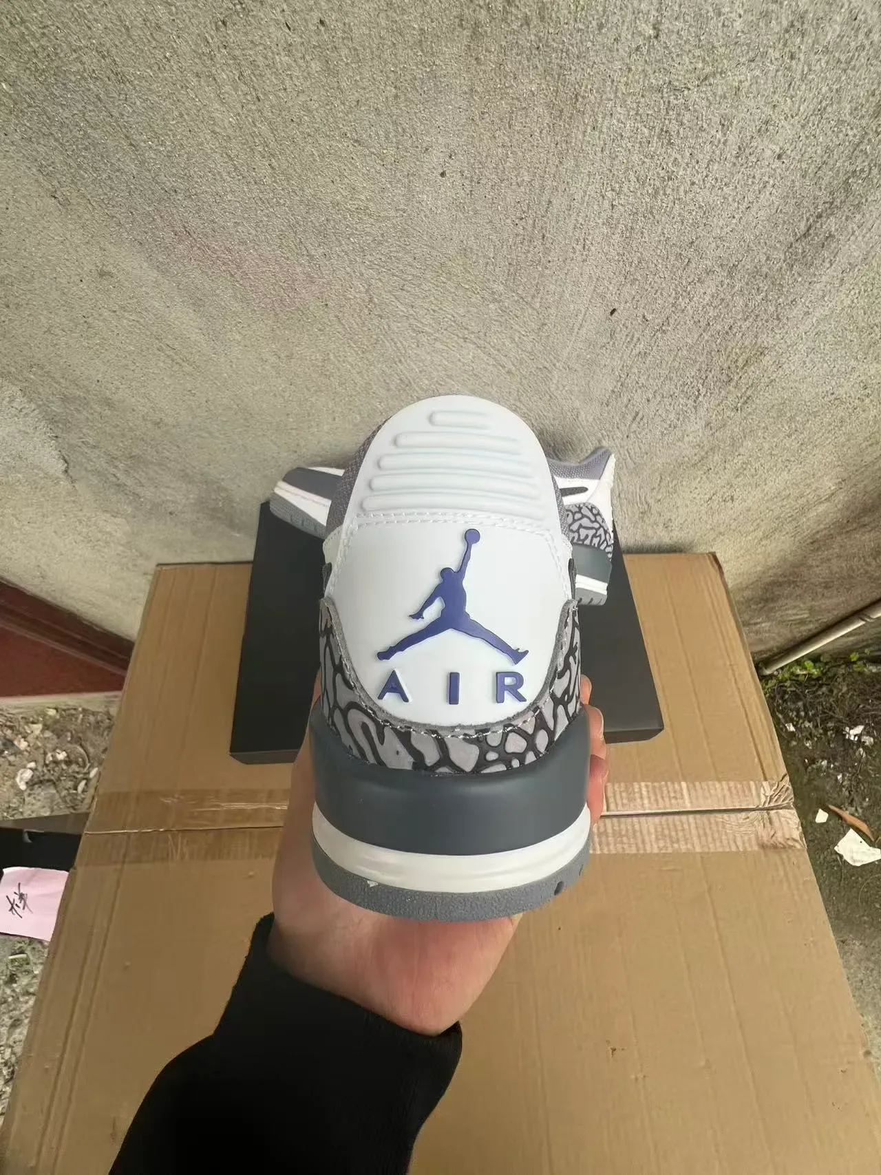Nike Air Jordan Legacy 312 White Gray Elephant Print Lifestyle Sneakers 8