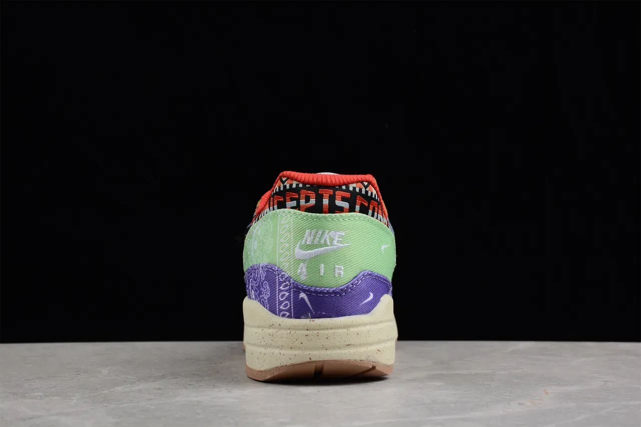 Nike Air Max 1 Multicolor Patchwork Bandana Lifestyle Sneakers 12