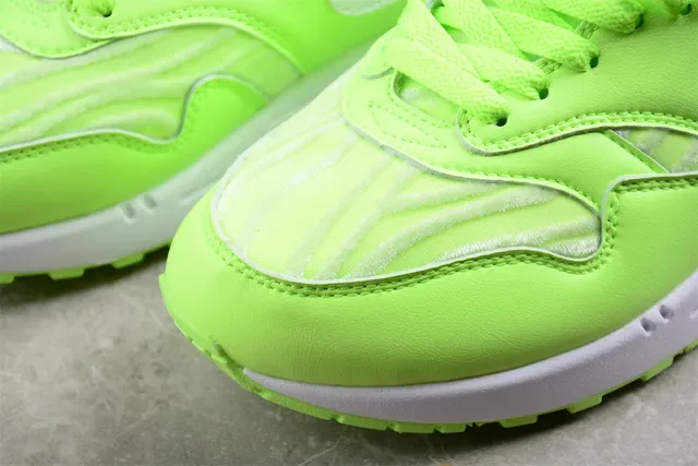 Nike Air Max 1 Neon Lime Green Lifestyle Sneakers 8