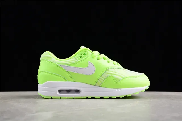Nike Air Max 1 Neon Lime Green Lifestyle Sneakers 11