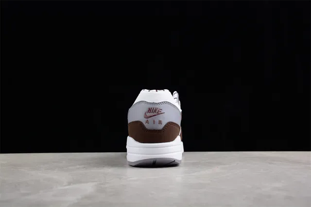 Nike Air Max 1 White Gray Brown Lifestyle Sneakers 7