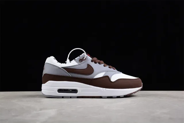 Nike Air Max 1 White Gray Brown Lifestyle Sneakers 11