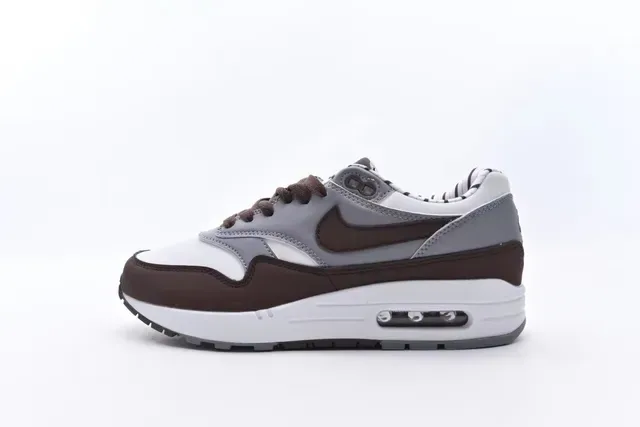 Nike Air Max 1 White Gray Brown Lifestyle Sneakers 16