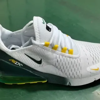 Nike Air Max 270 White Green Yellow Lifestyle Sneakers