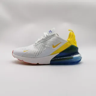 Nike Air Max 270 White Yellow Blue Gradient Lifestyle Sneakers