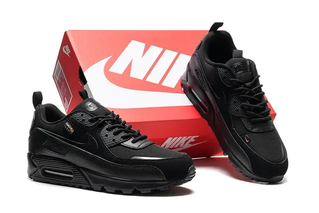 Nike Air Max 90 Black Monochrome Lifestyle Sneakers 2