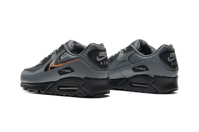 Nike Air Max 90 Gris Orange Sneakers Lifestyle 3