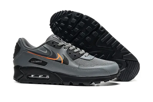 Nike Air Max 90 Gris Orange Sneakers Lifestyle 4