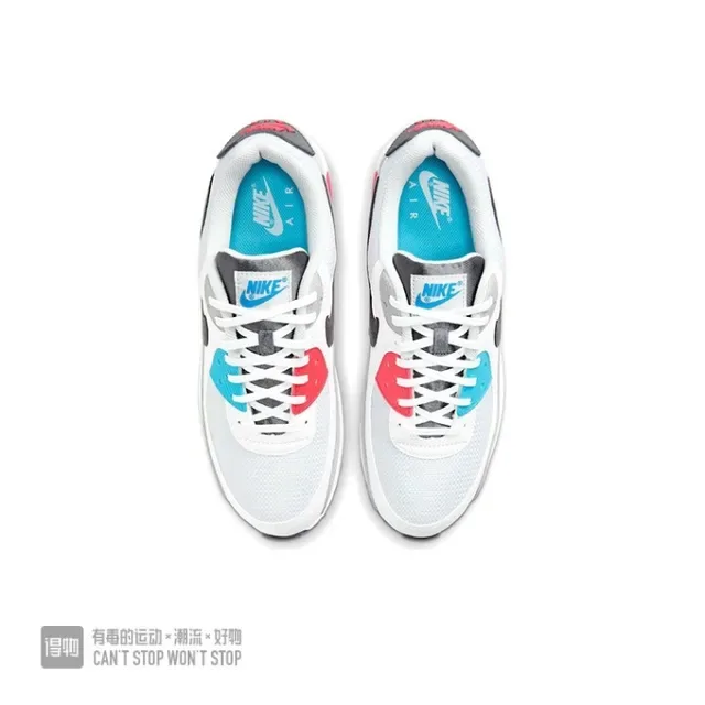 Nike Air Max 90 Blanc et Turquoise Chaussures Lifestyle 2