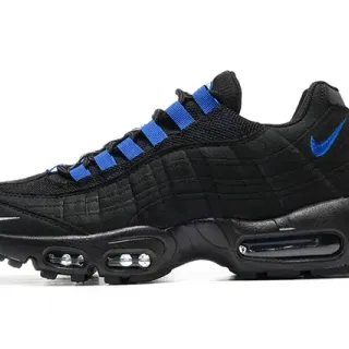 Nike Air Max 95 Black and Royal Blue Lifestyle Sneakers