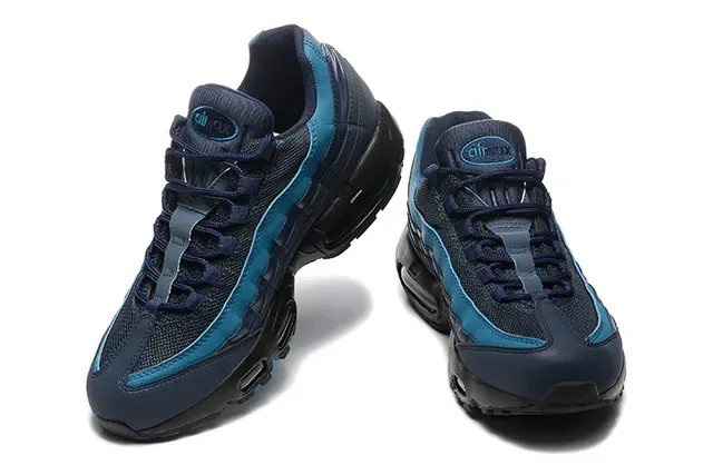 Nike Air Max 95 Navy and Teal Lifestyle Sneakers 4