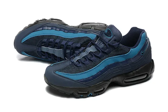 Nike Air Max 95 Navy and Teal Lifestyle Sneakers 6